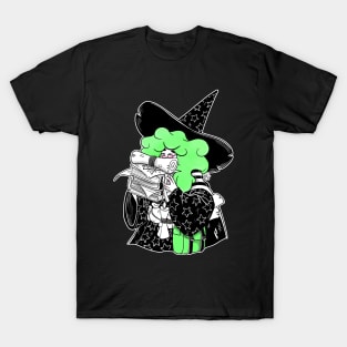 The Bookworm Witch - Green Hair T-Shirt